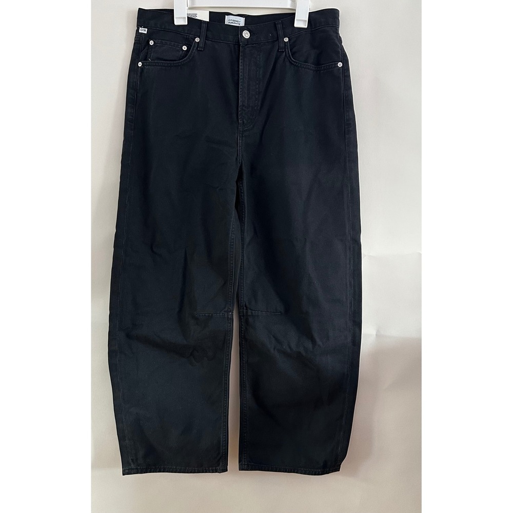 Citizens of Humanity Miro Relaxed Jean Washed Black Barrel Leg 2149-3049 Size 31